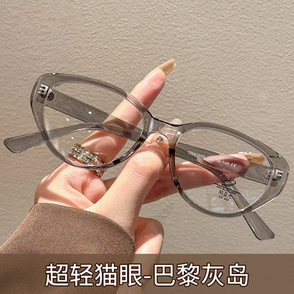 ZIROSAT 81059 New anti blue  Ultralight  TR90 Myopia Glasses Retro Square Optical Prescription Eyeglasses Frame For Men Or Women