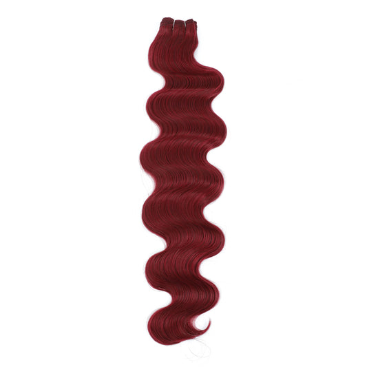 Magicae 30Inches 200 Grams Long Synthetic Hair Weave Ombre 27/ 613 Blond Brown Hair Extensions Body Wave Ponytail Hair Bundles