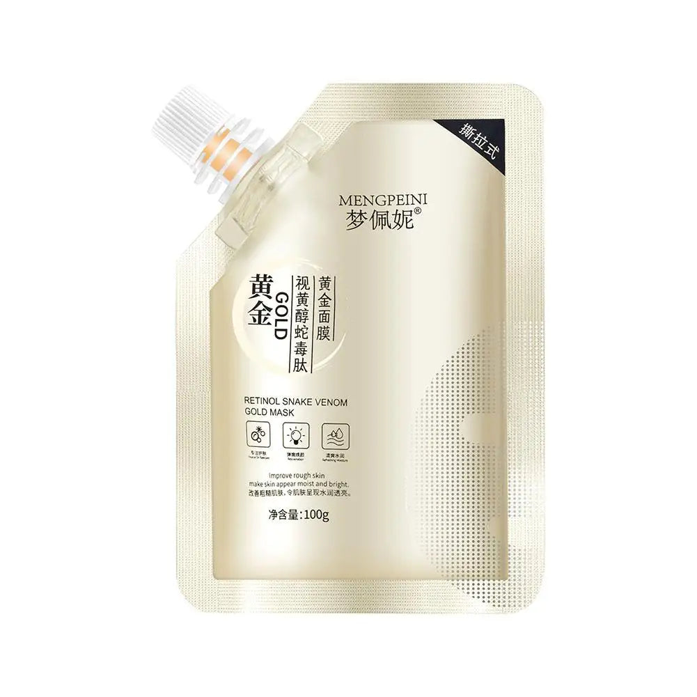 100g Moisturizing Retinol Gold Mask Oil Control Remove Pores Snake Venom Brighten Facial Mask Firming Face Skin Care