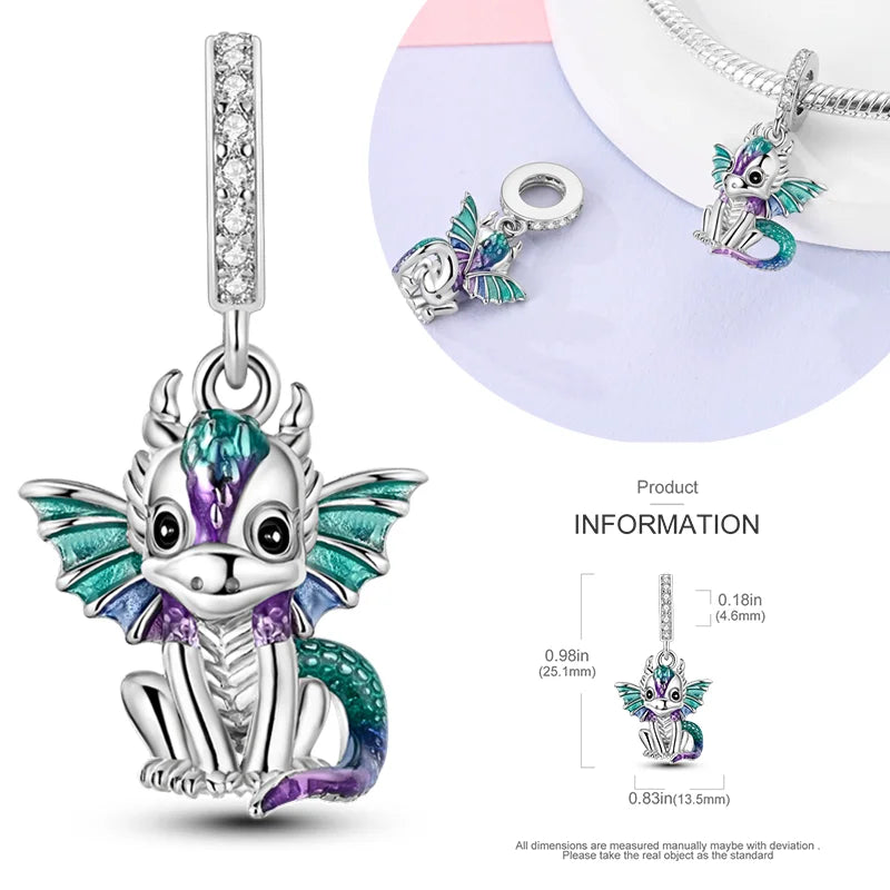 Hot Sale 925 Silver Charms Beads Perfume Animal Butterfly Pendants Fit Original Bracelet DIY Jewelry