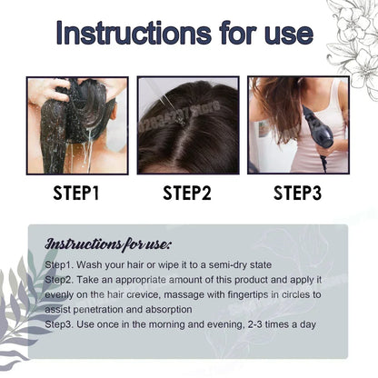 Natural Anti Gray Hair Serum | Nourishing Hair Care Remedy - Repair White & Darkening Hair