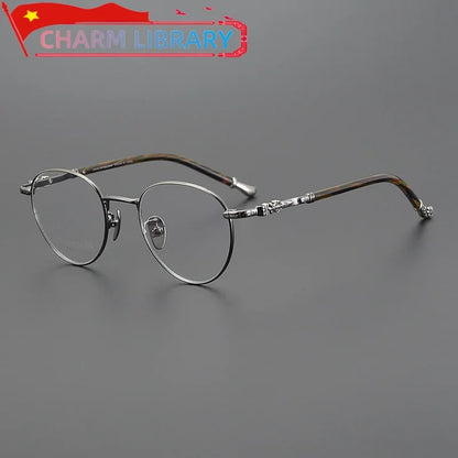 Eyeglass Frame For Men Titanium Acetate Designer Luxury Brand Women Myopia Reading Titanium Eyeglasses Prescription Eyewear