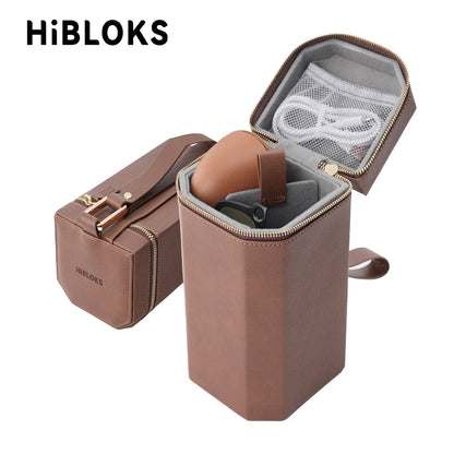 HiBLOKS For RayBan Meta Wayfarer Skyler Headliner AI intelligent Glasses Portable Bag Sunglasses PU Leather Hard Protection Box