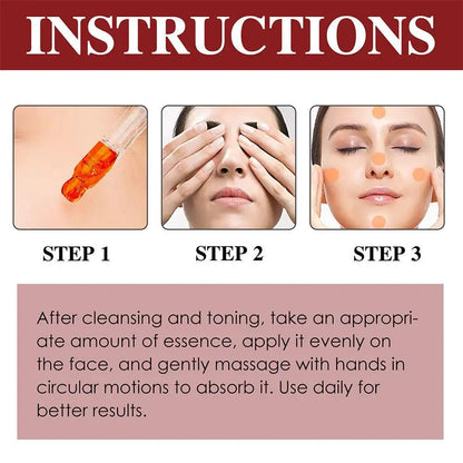 Retinol Facial Serum Skin Whitening Anti-aging Vitamin C B3 Rich Wrinkle Removal Moisturizing Serum Firming Skin Care