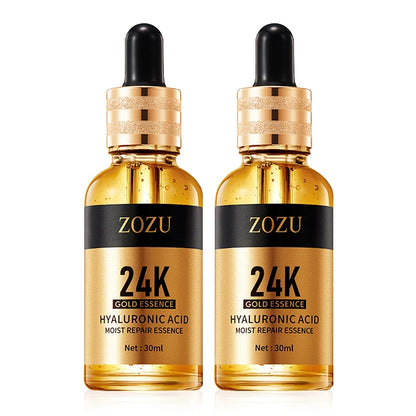 1/2/3pcs 24K Gold Hyaluronic Acid Serum Facial Essence Moisturizing Hydrating Anti-aging Face Serum Facial Skin Care Products
