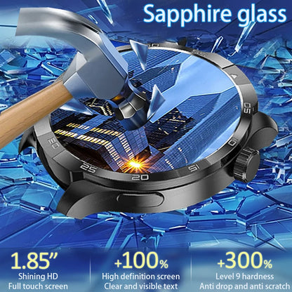 New NFC Bluetooth Call Smart Watch Men GPS Sports Fitness Watches 1.85" Heart Monitor IP68 Waterproof Smartwatch For Android IOS