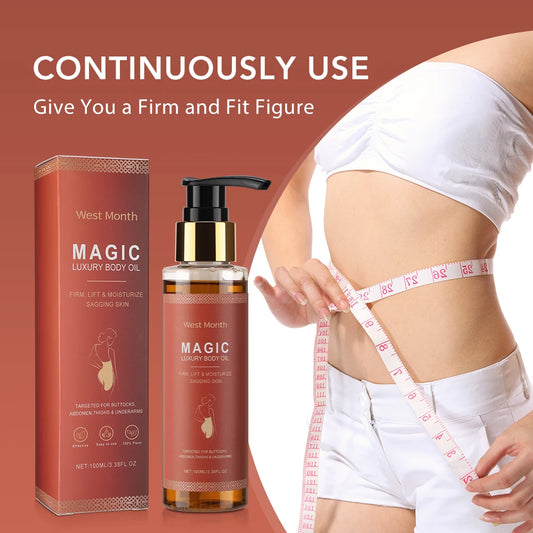 Women's Magic Body Firming Oil for Abdomen And Thighs - Deep Hydration Fast-Absorbing Full Body Dry Skin Firming Solution