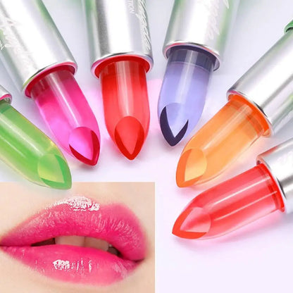Aloe Vera Jelly Color Changing Lipstick Moisturizing Temperature Color Changing Lip Gloss hydrating Crystal Jelly Lipstick