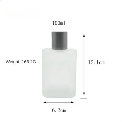 25/50/100ml Screw Top Sandblasted Glass Perfume Bottle Liquid Spray Bottle Empty Dispenser Bottle Empty Makeup Fine Mist Bottles
