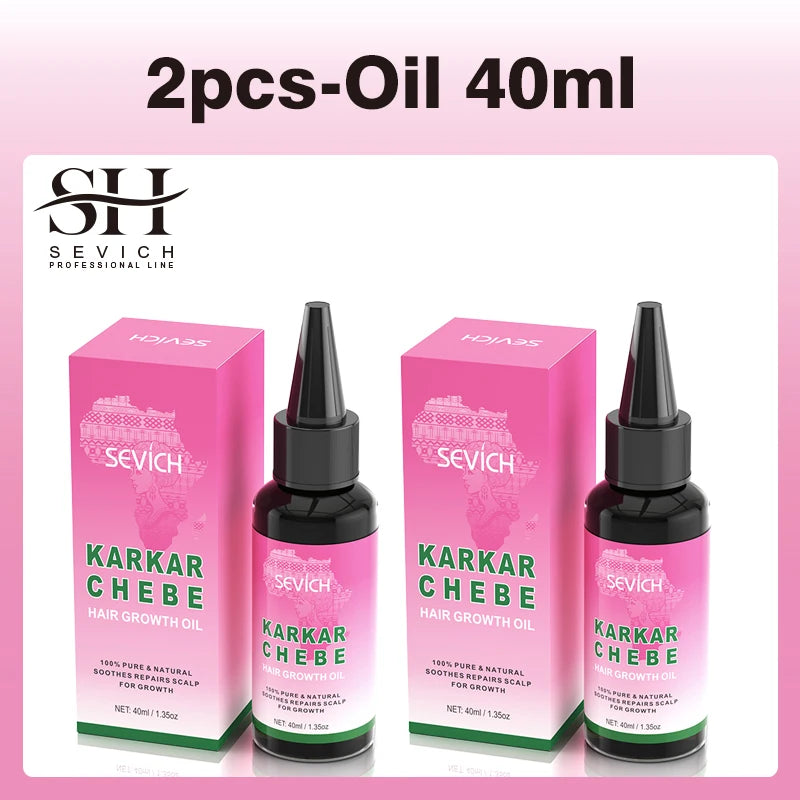 2024 New Super Growth Oil Karkar Regrowth Thicken Oils Chebe Anti-Breakage Essential Oil Serum Rosemary Anti Hair Loss Products