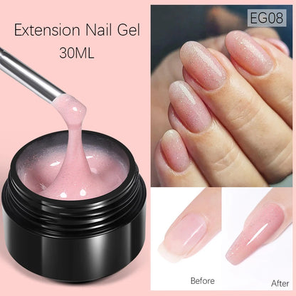 Born Pretty 15ml Aurora 3D Shaping Non Stick Hand Nail Extension Gel Soak Off UV LED For Nail Building Manicure Construction Gel