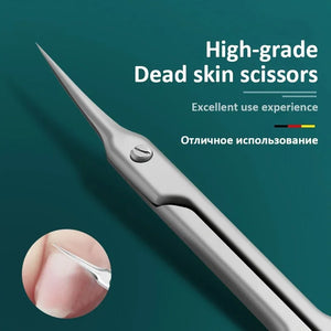 Cuticle Scissors Professional Manicure Small Scissors Dead Skin Remover For Nails Art Stainless Steel Cuticle Cutter!