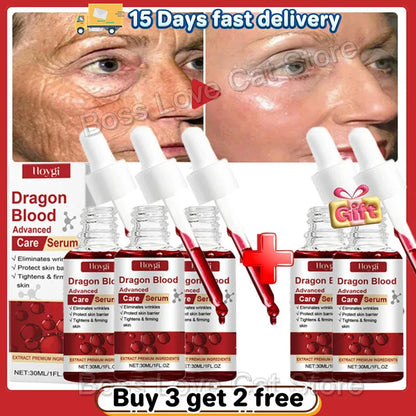 Dragon Blood Advanced Serum Effective Resist Aging Tighten Skin Reduce Wrinkles Brighten Skin Tone Improve Dullness Face Essence