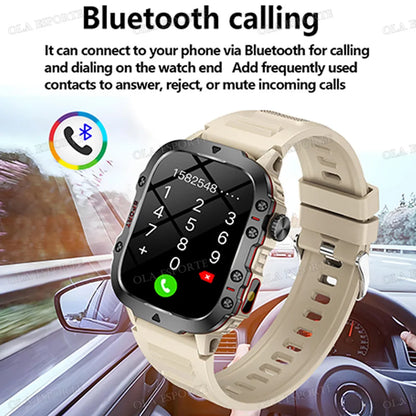 New Men Smart Watch 100+Sports Modes Waterproof Health Smartwatch Fitness Clock Running Pedometer Bluetooth Call Message Preview