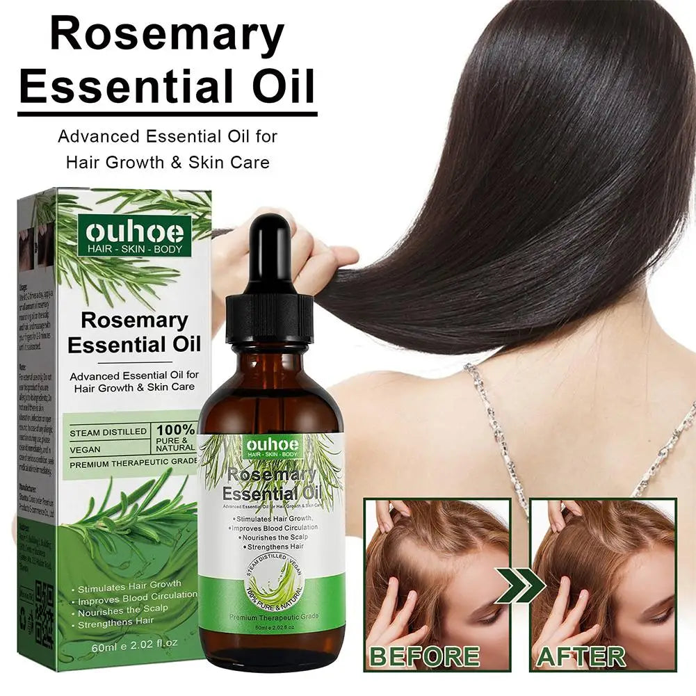 Rosemary Essential Oil Hair Care Oils Pure Natural 30ml/60ml Hair Essential Oils For Nourish Shiny Hair Healthy Care