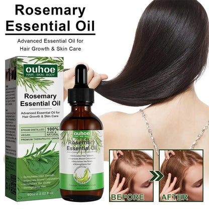Rosemary Essential Oil Hair Care Oils Pure Natural 30ml/60ml Hair Essential Oils For Nourish Shiny Hair Healthy Care