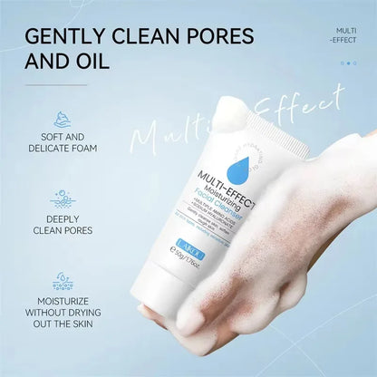 Deep Cleansing Facial Foam Gel - Oil Control Acne Mark Removal Pore Refining Blackhead Eliminator Face Wash for Clearer Skin