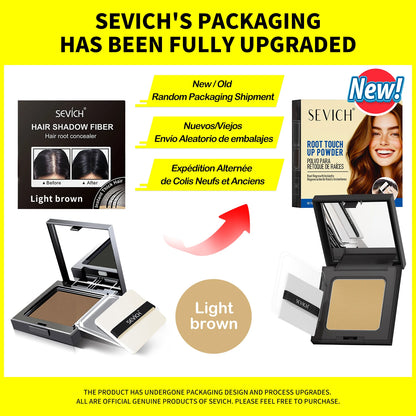Sevich 5 Colors 12g Hair Shadow Powder Waterproof Hairline Edge Control Powder Root Cover Up Dark Brown Hair Concealer With Puff