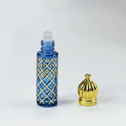 8ml Perfume Rolling Bead Bottles Electroplating Process Refillable Travel Use Portable Essential Oil Perfume Subpackage Bottles