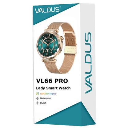 VALDUS Smartwatch Women Fitness Bluetooth Call IP68 Waterproof AMOLED Screen Long Battery Life Sport 2025 VL66 Pro Smart Watch