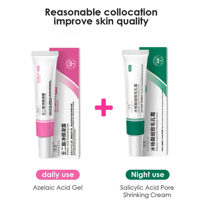 30ml 15% Azelaic Acid Purifying Gel Salicylic Acid  Pore Shrinking Cream Acne Treatment Blackhead Removal Face Deep Cleaning Gel