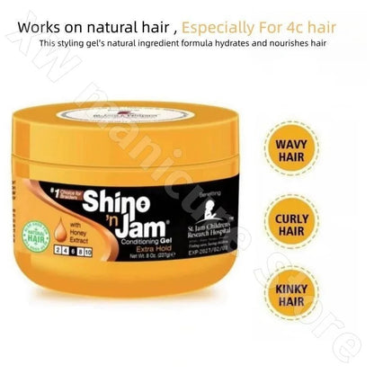 Shine and Jam Edge Control Hair Wax Dreadlocks Gel Braid Hair Moisturizing Styling Oil Nourishing and Smooth