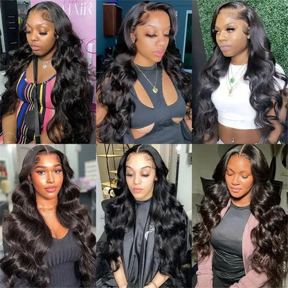 13x6 Body Wave Lace Frontal Wig 30 inch Pre Plucked Brazilian Glueless Wigs For Women 13x4 4x4 Hd Lace Frontal Human Hair Wigs