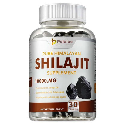 Shilajit Supplements - Supports Brain Health, Improves Cognitive Function, Enhances Memory & Concentration, and Boosts Immunity