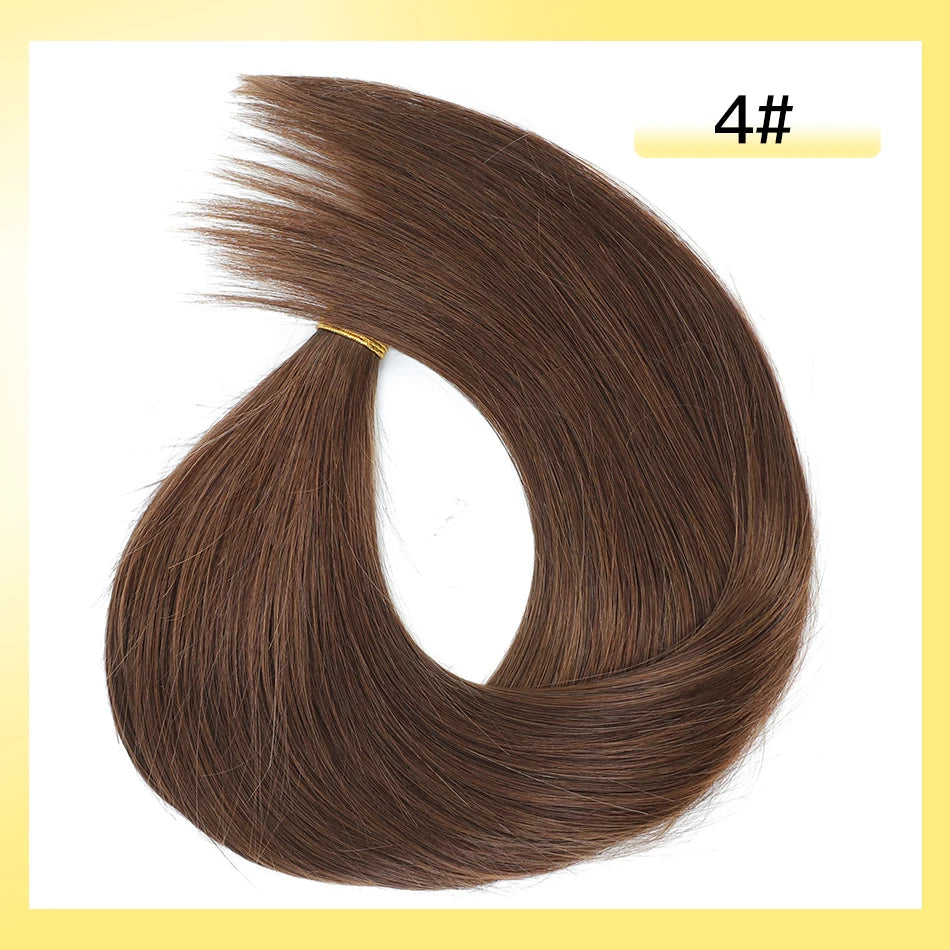 Yelo Highlight Blonde Human Hair Weft Double Weft Hair Bundles Sewing In Hair Weaves Real Human Hair Extension For Salon