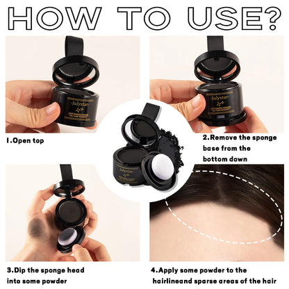 Full Hair Instantly Powder Hairline Beard Enhancer Lasting Repair Moustache Coloring Concealer Tools Hair Root Filling Coverage