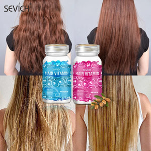 Magic Hair Vitamin Capsule Keratin Oil Fast Restore Hair Soft Smooth Shiny Deep Moisturizer Frizzy Dry Scalp Hair Care Products