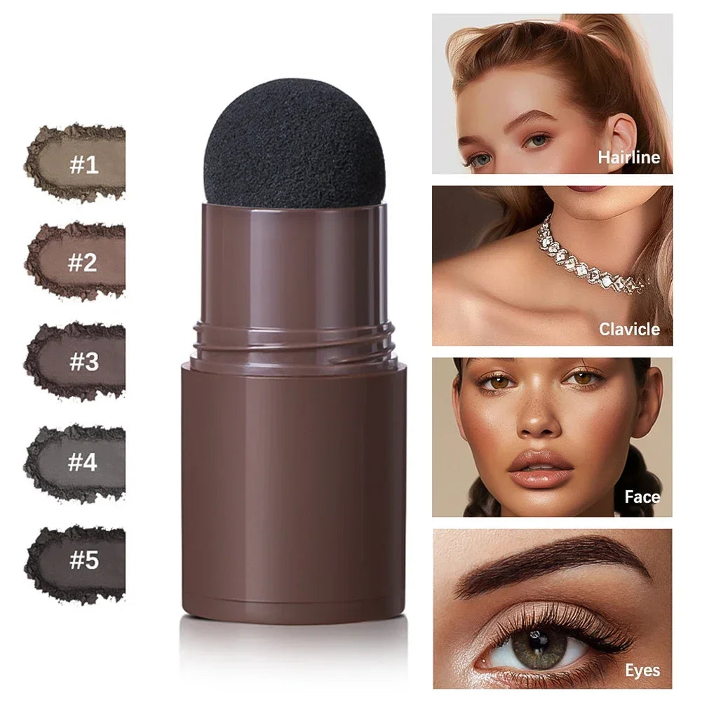 Waterproof Hairline & Root Concealer Pen Instant Grey Coverage Easy Blend Powder Stick for Normal Hair Hairline Enhance