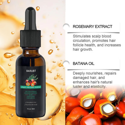BARUBT hair essential oil contains rosemary Bettana extract to improve frizzy strong hair essential oil