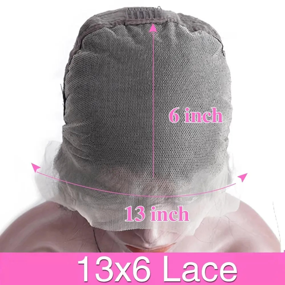 200% Density 8 42 Inch Natural Deep Wave Frontal Wig 13x4 13x6 HD Lace Front Human Hair Wigs Brazilian 5x5 Wear Go Glueless Wig