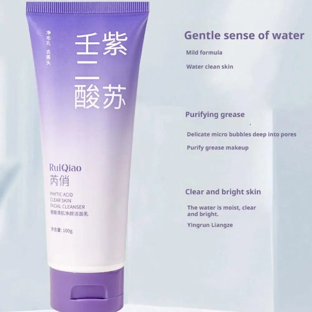 Moisturizing Facial Cleanser Perilla Essence Deep Cleaning Gentle Oil Control Acne Removal Shrink Pores Cleanser Face Skin Care