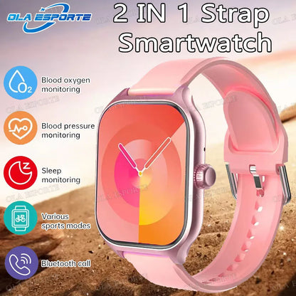 For Android IOS New Smart Watch Bluetooth Call Fitness Tracker Heart Rate Monitor Alarm Clock Outdoor Sports Monitoring Watches