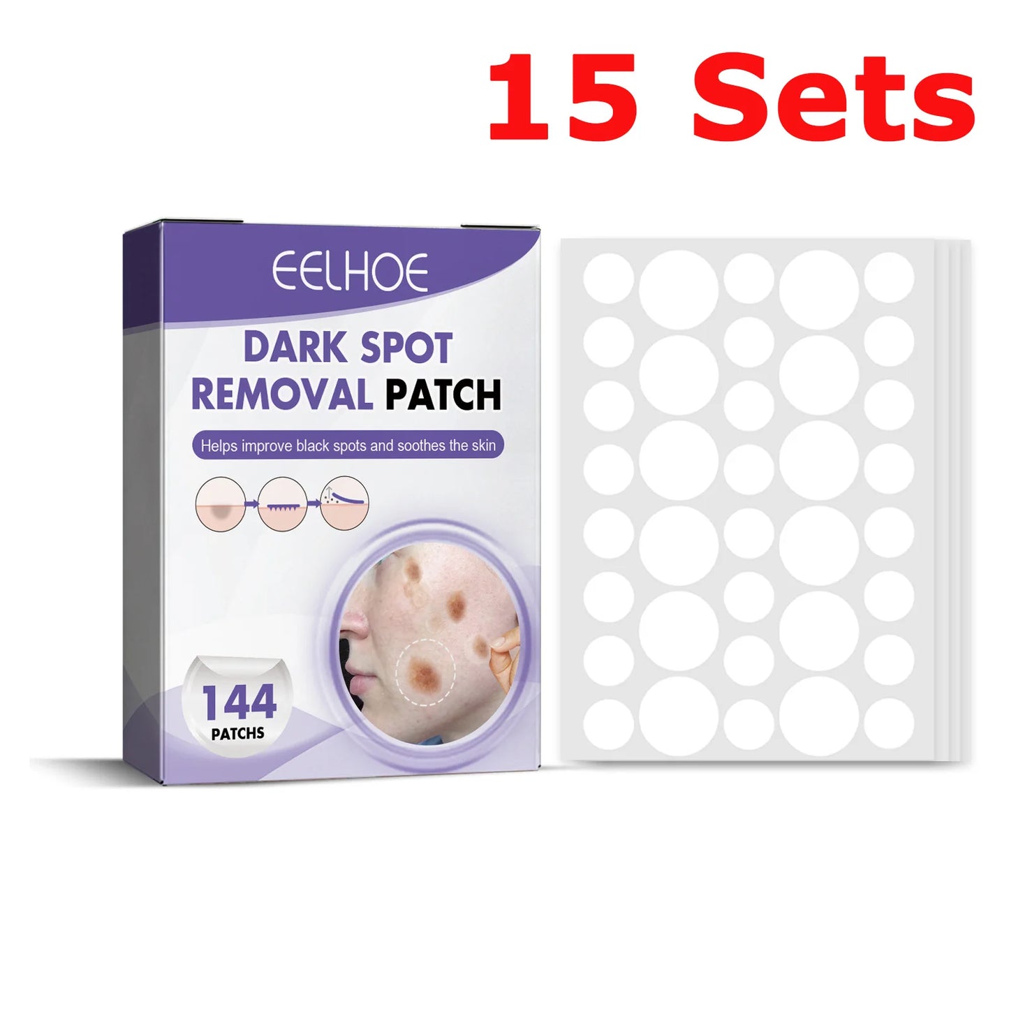 Dark Spot Correcting Patches Freckles Remover Brightening Fade Fade Dark Spots Lightening Melasma Facial Invisible Care Stickers