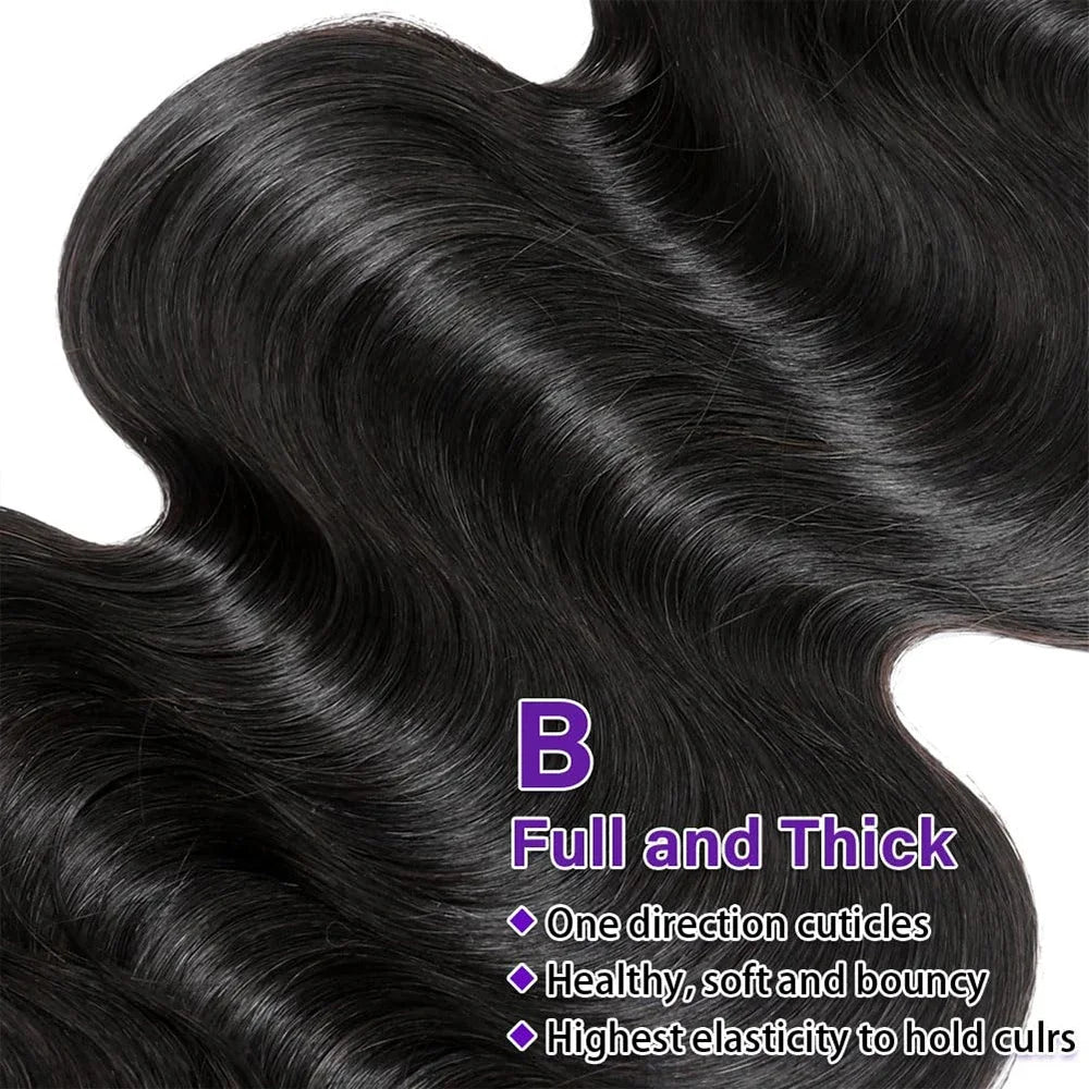 32 40 Inch 100% Unprocessed Brazilian Body Wave Human Hair Bundles Deal Natural Hair Body Wave 3/4 Bundles Hair Weave Extensions
