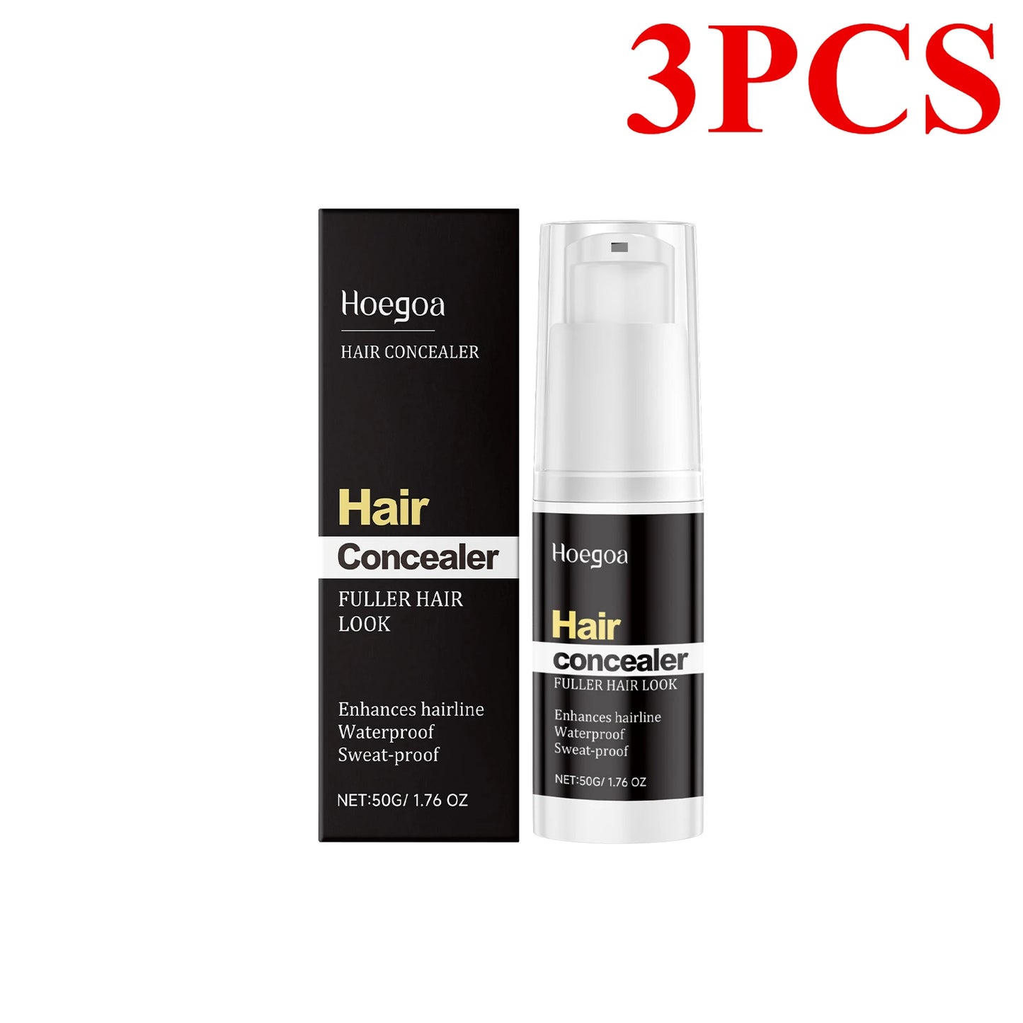 Camellia Seed Oil Hair Concealer Long Lasting Waterproof Hairline Hairroots Concealer Grey/White Hair Back To Black Hair Stick