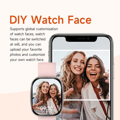 2025 Smart Watch Android IOS Phone 1.83 Inch Color Screen Bluetooth Answer Call Fitness Watches Tracker Smartwatch Women Men