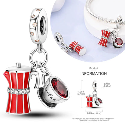 Hot Sale 925 Silver Charms Beads Perfume Animal Butterfly Pendants Fit Original Bracelet DIY Jewelry