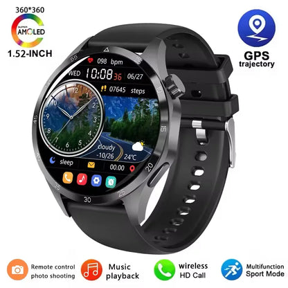 For  GT5Pro NFC GPS Sport Smart Watch Men 1.52inch Big AMOLED Screen Heart rate Bluetooth call Waterproof Women Smartwatch