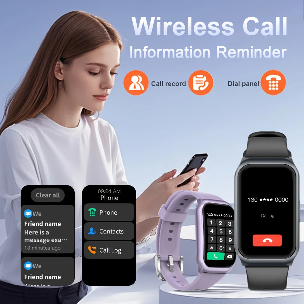 KESHUYOU Men's Smart Bracelet Bluetooth Talking 1.45" HD 170*320 Heart Rate Pedometer Sports Monitoring Woman Smart Watch