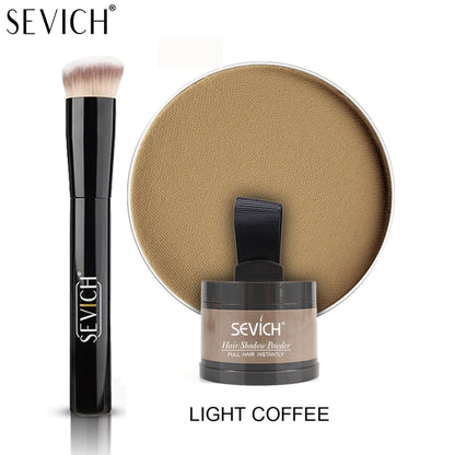SEVICH Root Touch Up Hair Powder With Brush Hair Loss Concealer For Thinning Hair Women Men Root Cover Up Hairline Shadow Powder