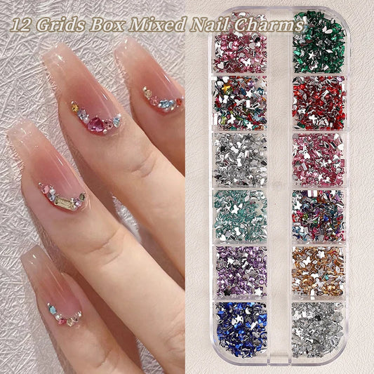 Nail Art Accessories - Charms, Rhinestones & Decorations, Nail Supplies with Art Parts & Figures