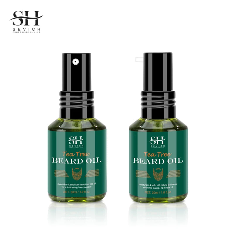 SEVICH Growth Beard Oil for Men Moisturizing Styling Trim Care Thicker Promote Beard Regrowth Strengthen Shine Soften Beard Oil