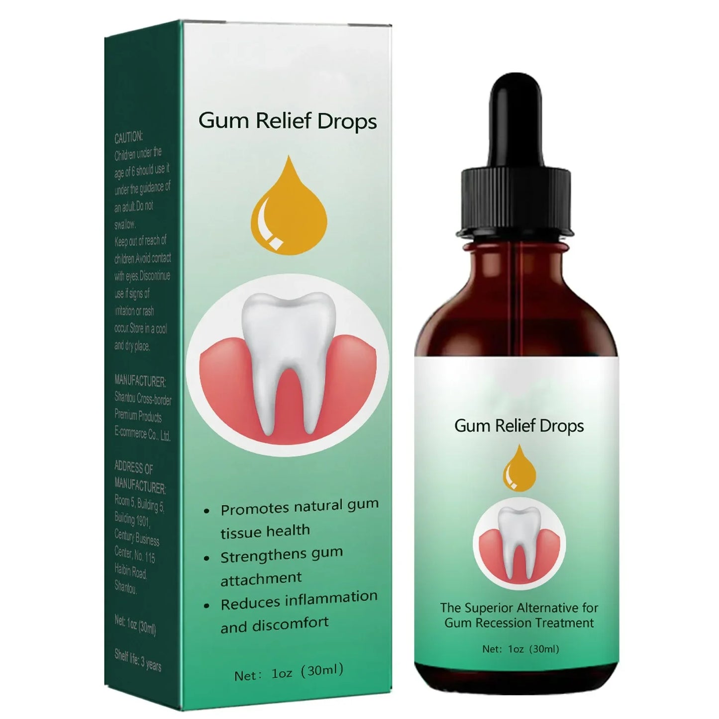 Gingival Repair Drops Quickly Repair Cavities Caries Gingival Swelling Gum Cleaning Care Oral Periodontal Hygiene Remove Stain