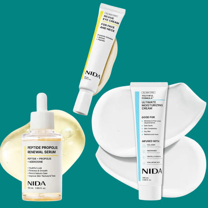 NIDA Propolis Essence Extracts Centella Asiatica Hyaluronic Acid Wrinkles Spots Cream Retinol Revitalizing Eye Cream Skin Care