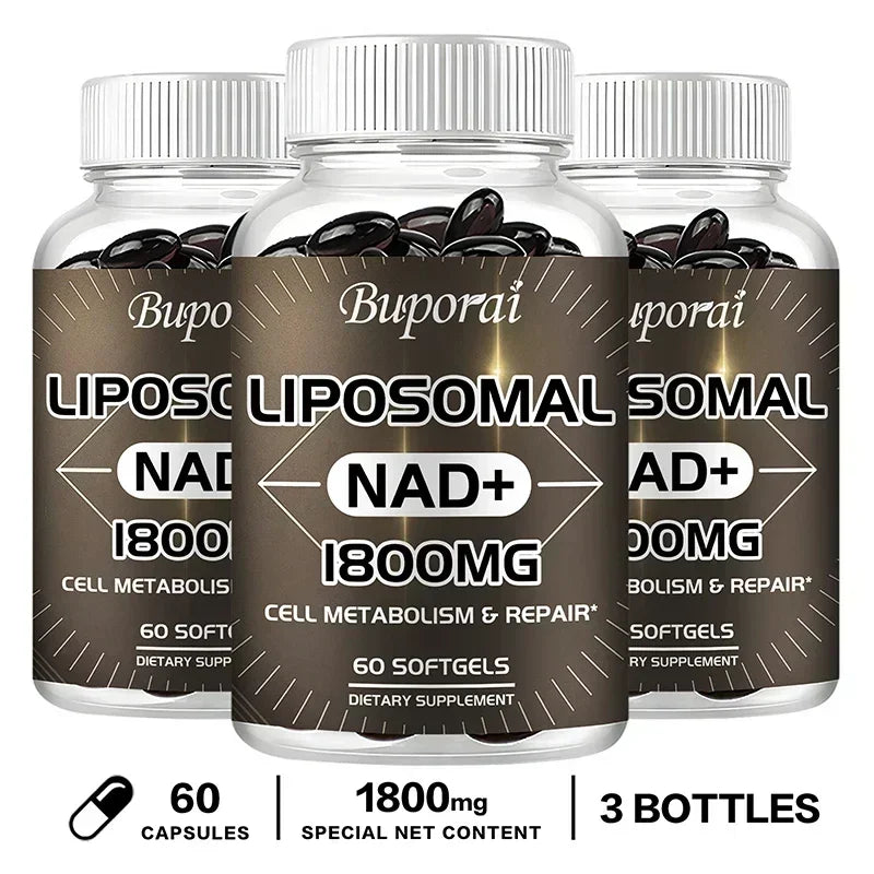 Liposomal NAD Supplement - Promotes Overall Health, Enhances Energy, Repairs Cells, Boosts Immunity, Efficient Absorption