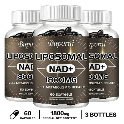 Liposomal NAD Supplement - Promotes Overall Health, Enhances Energy, Repairs Cells, Boosts Immunity, Efficient Absorption